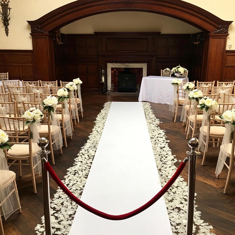 Aisle Runner White - Biały dywanik na przejście, do dekoracji