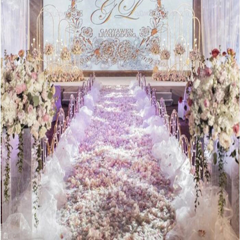Aisle Runner White - Elegancka biała dekoracja ślubna, sznur z