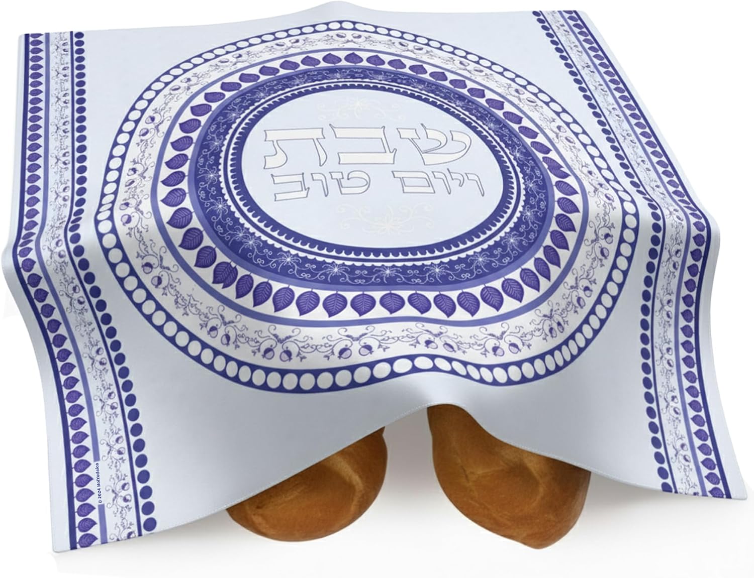 Wedding Sutra - Niebieska Mandala Drukowana Pokrywka na Chalę