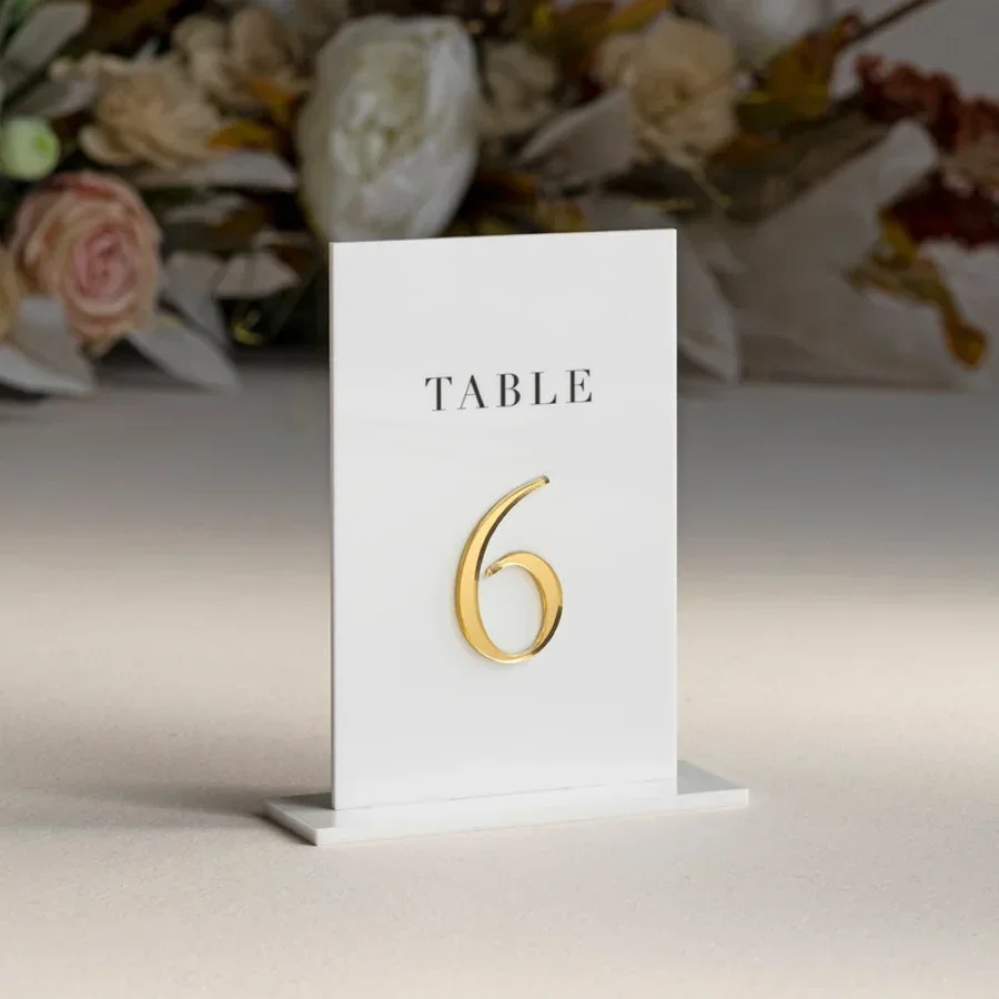 Czarno-złote numery stołów luk – Table Number Gold recenzja i cena