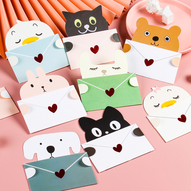 9Pcs Cartoon Animal Gift Card  – Wedding Sutra recenzja i cena