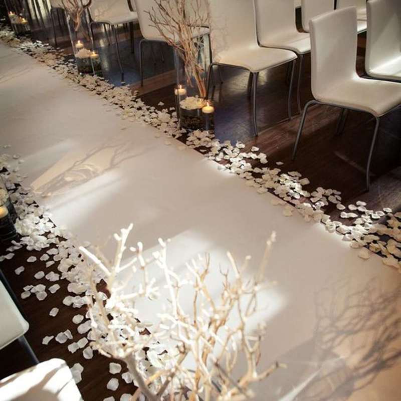 Ślub biały dywan do ozdobnych  – Aisle Runner White recenzja i cena
