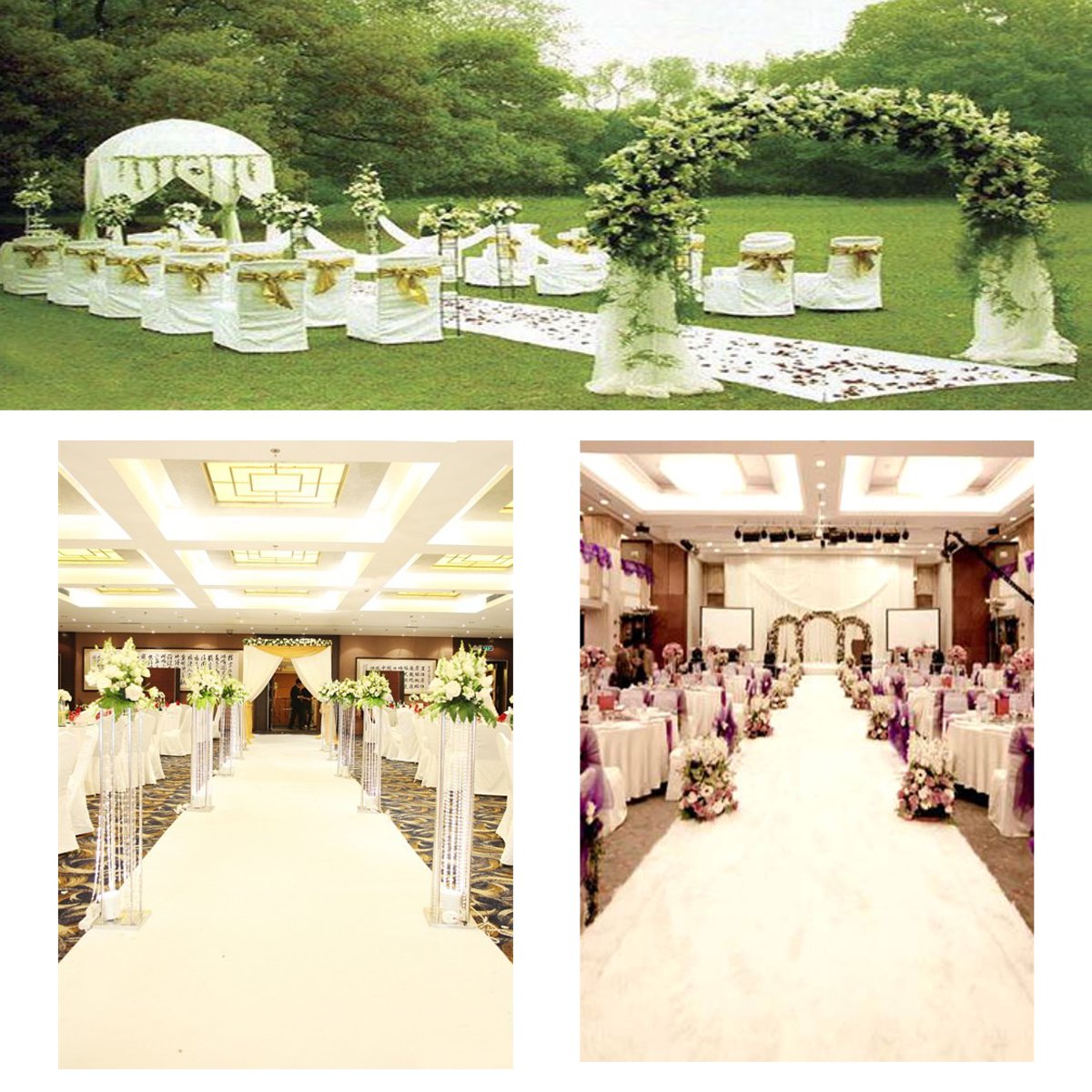 Ślub biały dywan do ozdobnych  – Aisle Runner White recenzja i cena