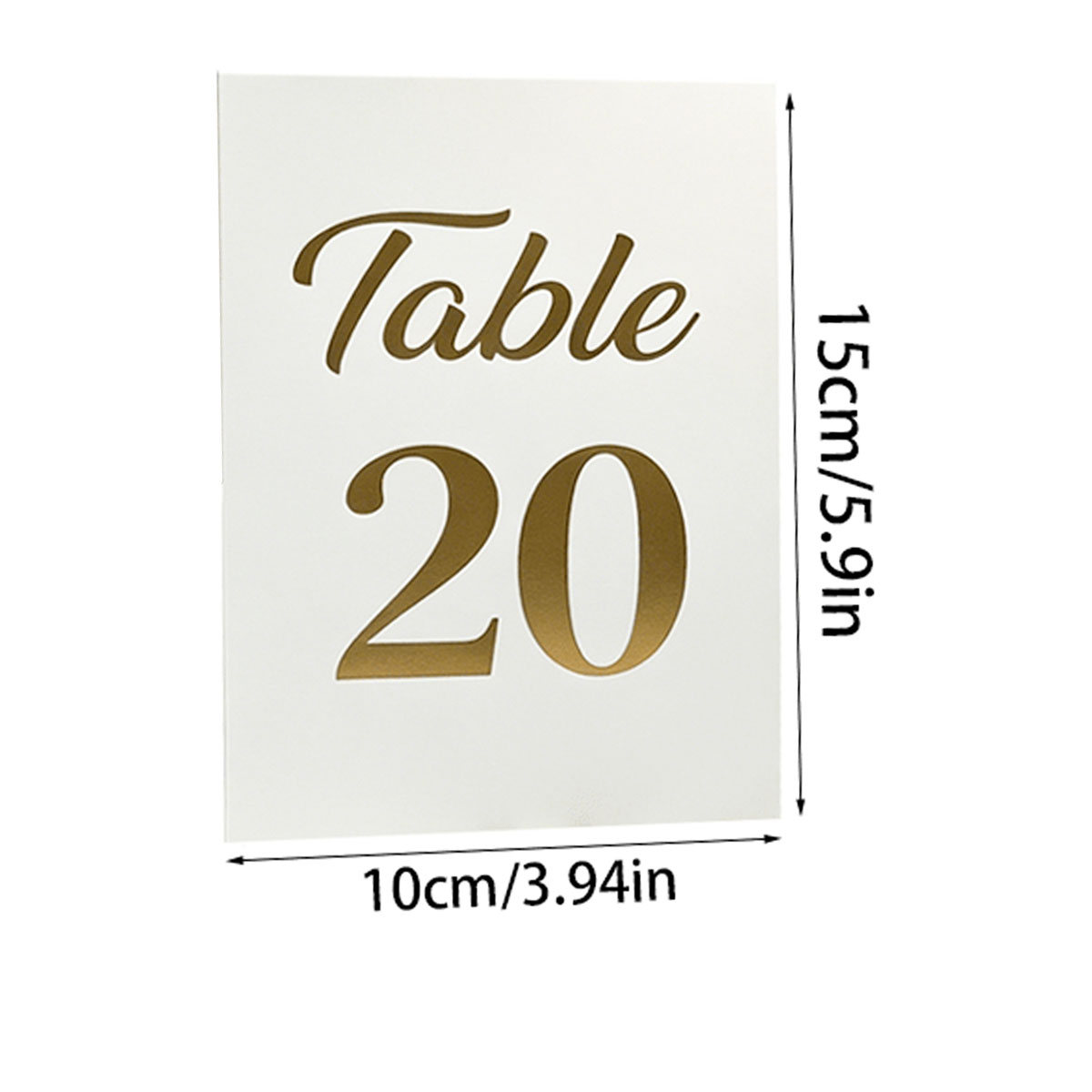 1 zestaw Złote Foliowe Karty N – Table Number Gold recenzja i cena
