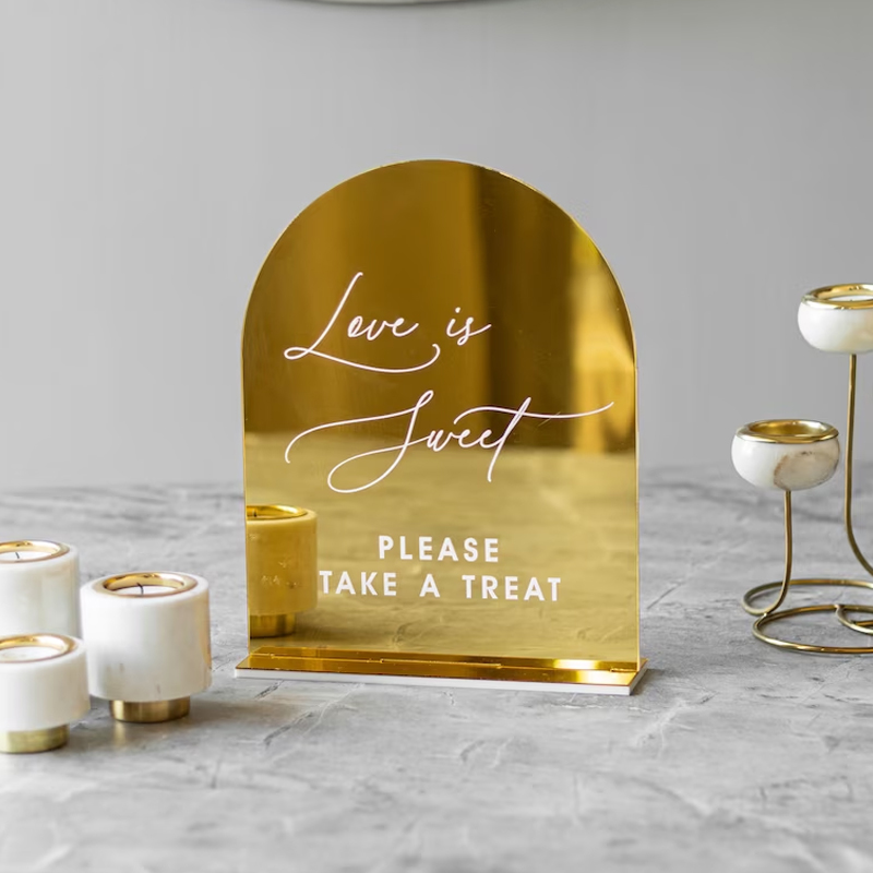 Zestaw 4 znaki ślubne, znak pa – Table Number Gold recenzja i cena