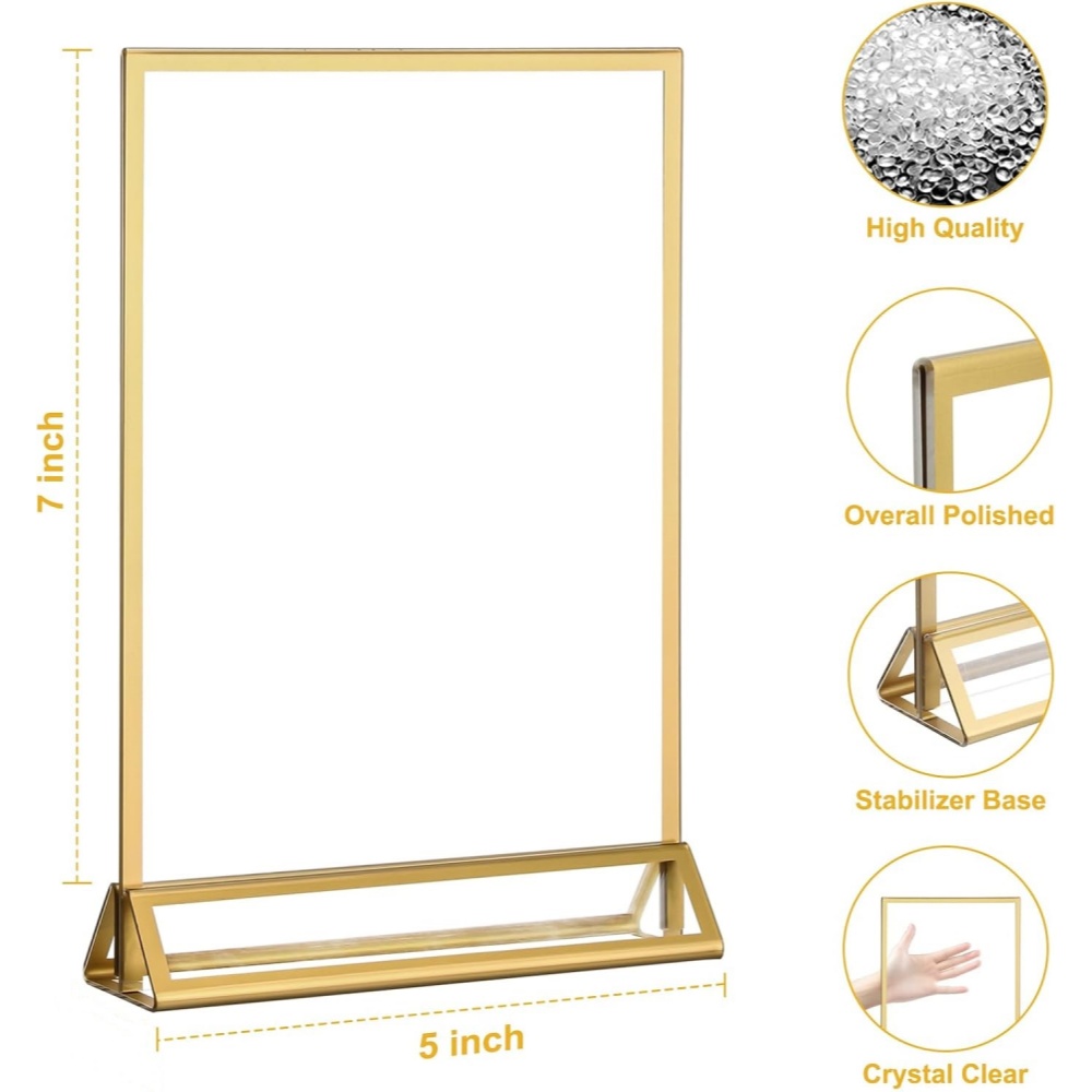 6 sztuk przezroczystych akrylo – Table Number Gold recenzja i cena