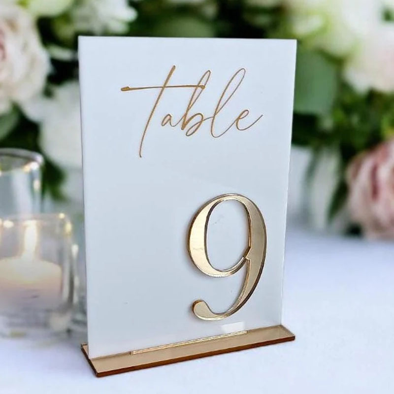 Numery stołów na ceremonię i p – Table Number Gold recenzja i cena