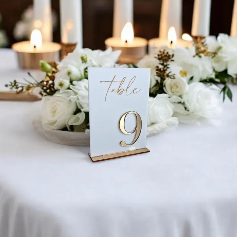 Numery stołów na ceremonię i p – Table Number Gold recenzja i cena