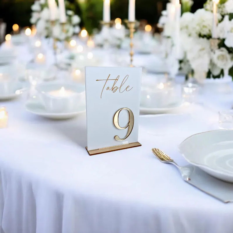 Numery stołów na ceremonię i p – Table Number Gold recenzja i cena