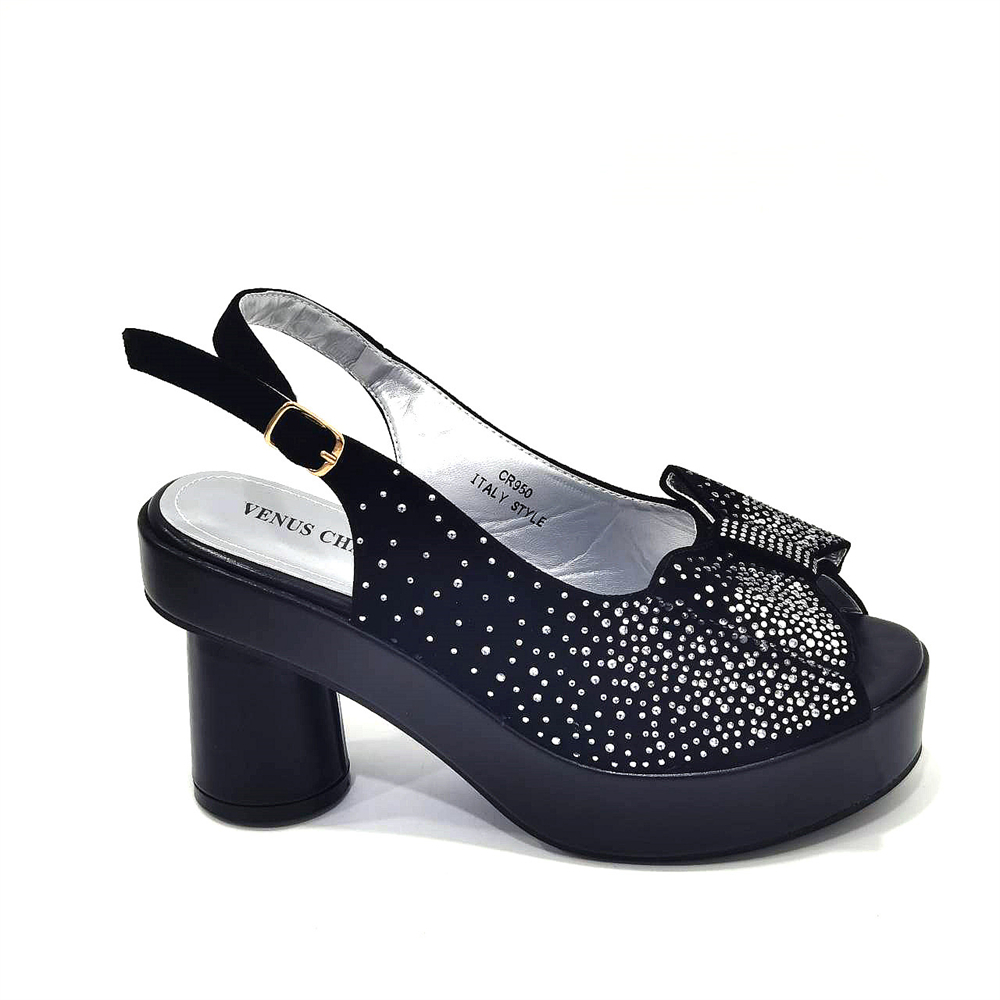 Eleganckie damskie czarne sand – Wedding Vendor recenzja i cena